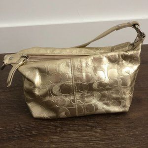COACH Metallic Gold Mini Shoulder Bag